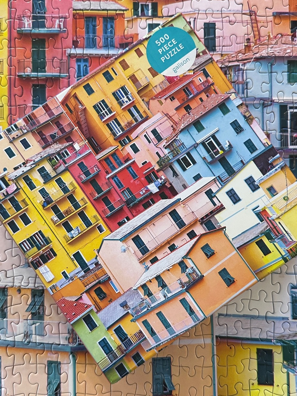 500-Piece Jigsaw Puzzle Colorful Coastal Buildings - Galison Cinque Terre